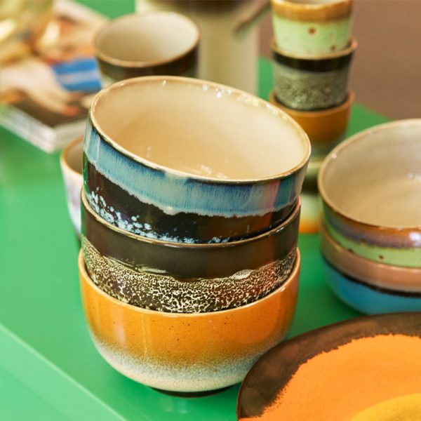 70s ceramics noodle bowls - noedelkom - groovy - Afbeelding 3