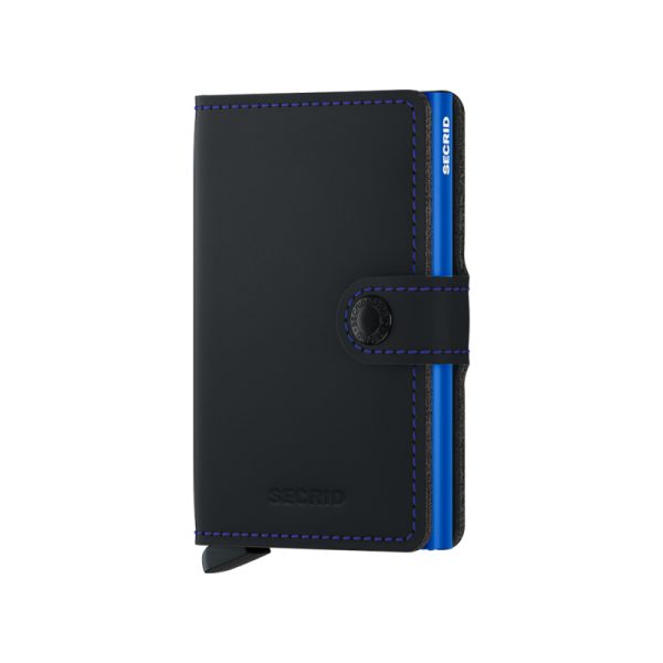 Miniwallet - portefeuille - matte black/blue