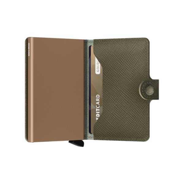 Miniwallet - portfeuille - saffiano olive - Afbeelding 3