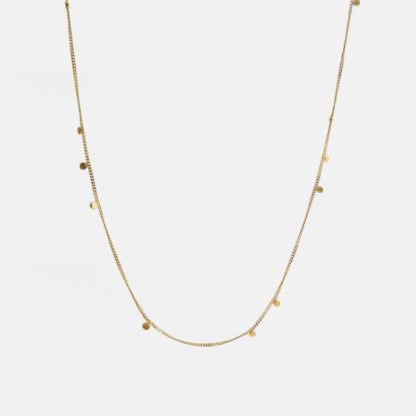 Tiny dots necklace - ketting - gold - Afbeelding 2