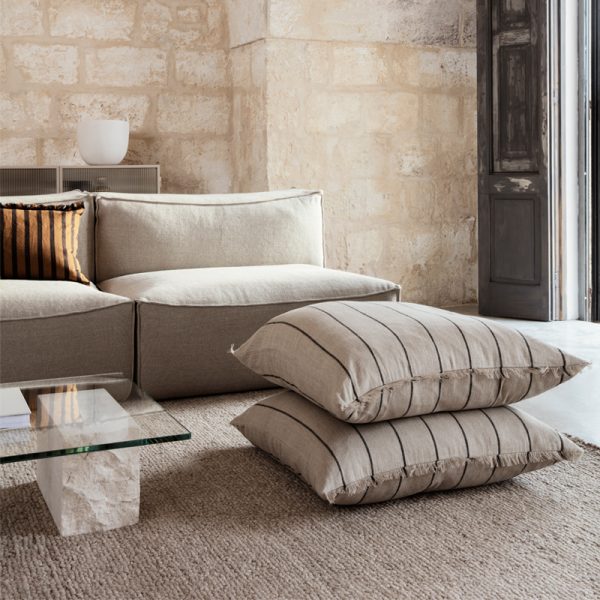 Calm - kussen - camel/black - Afbeelding 4