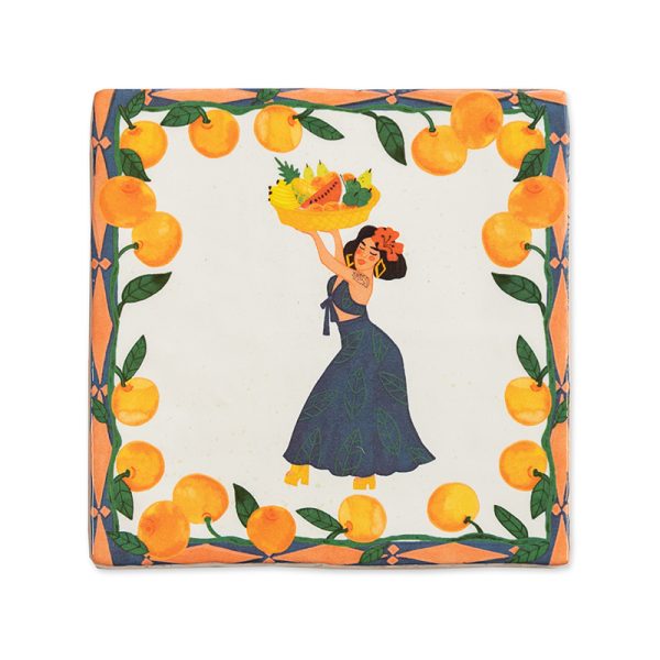 Miss feel-good 10x10cm - tegel - Afbeelding 2