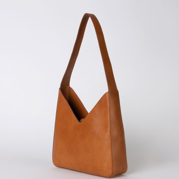 Vicky – handtas – cognac classic leather - Afbeelding 7