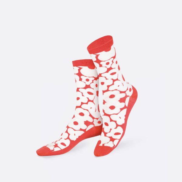 Flower power – sokken – red - Afbeelding 3