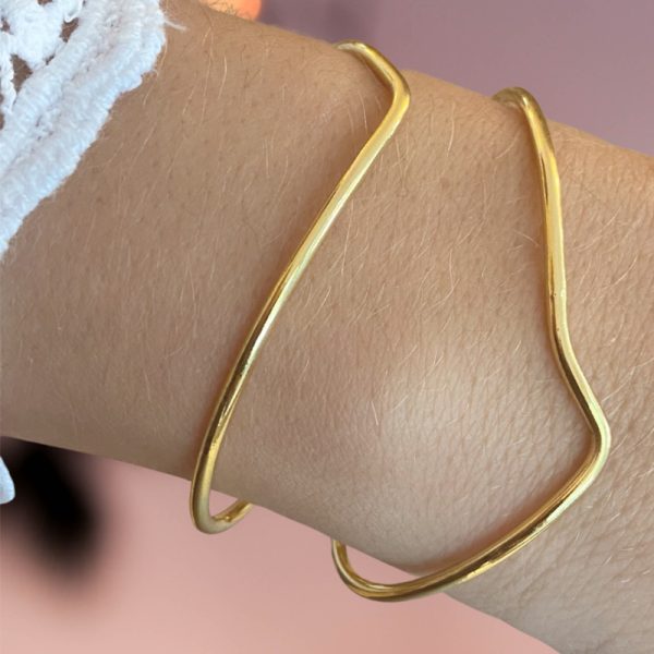 Organic bangle double - armband - Afbeelding 2