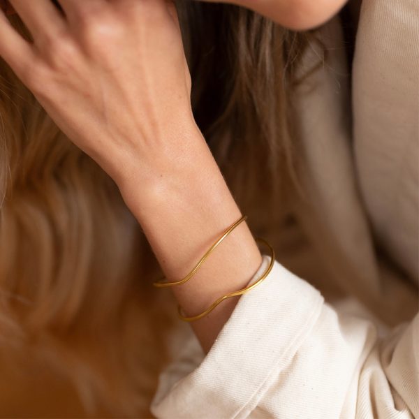Organic bangle double - armband