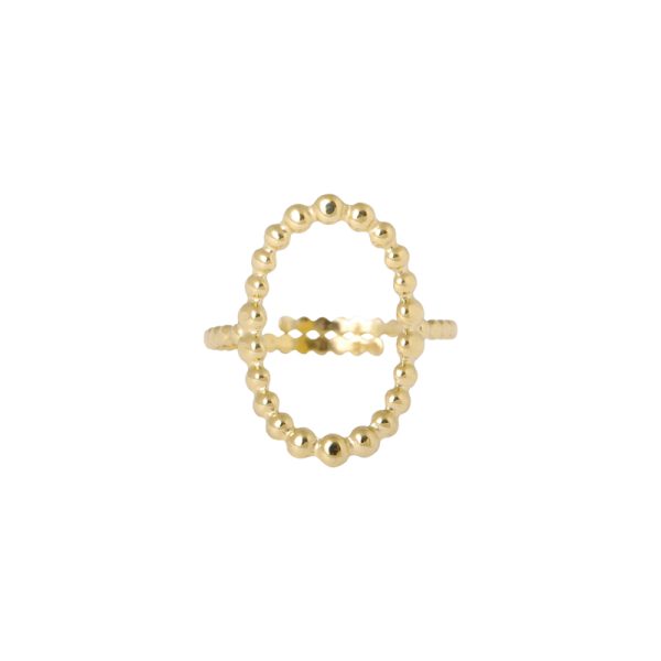 Ring ovaal small balls - ring - Afbeelding 2