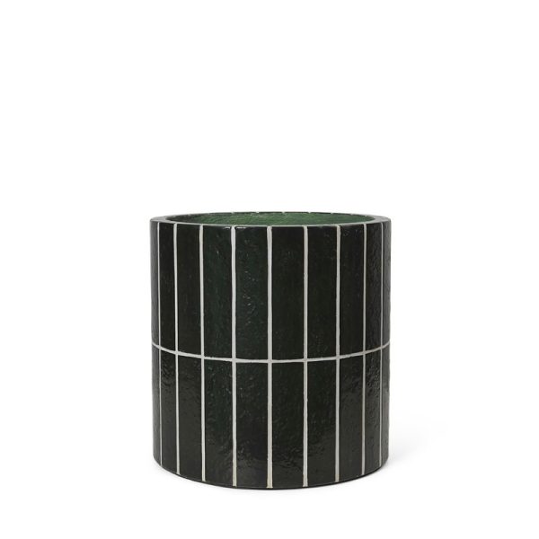 Pillar plant pot - bloempot - dark green - Afbeelding 3