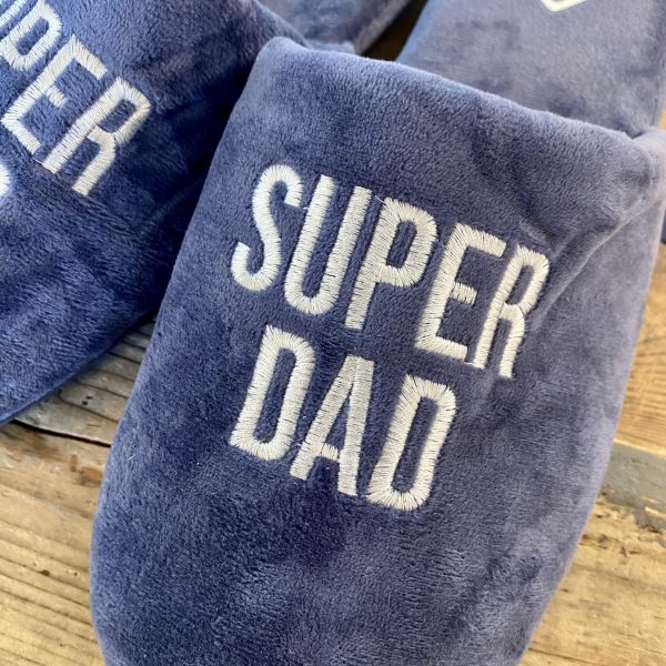 Super dad - pantoffels - blue - Afbeelding 2