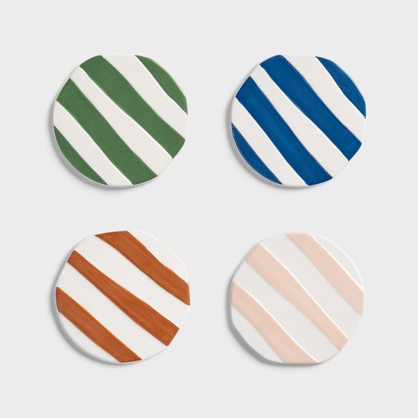 Coaster oblique set of 4 - onderlegger