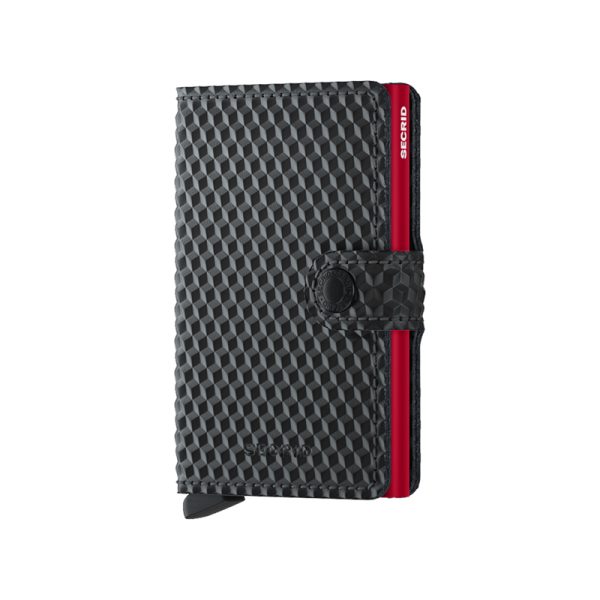 Miniwallet - portefeuille - cubic black/red