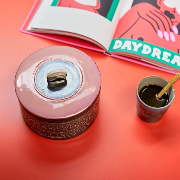 70s ceramics cookie jar - voorraadpot - disco - Afbeelding 2
