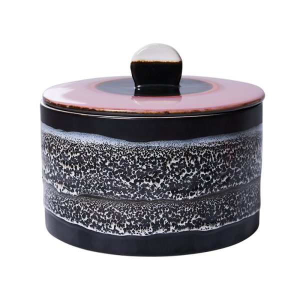 70s ceramics cookie jar - voorraadpot - disco - Afbeelding 3