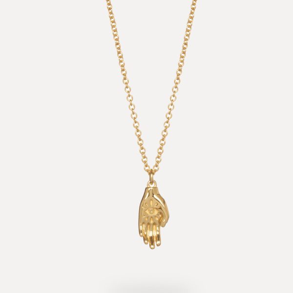 Roma hand - ketting - gold