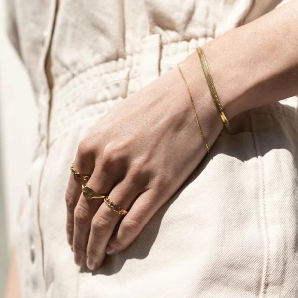Platte snake armband - armband