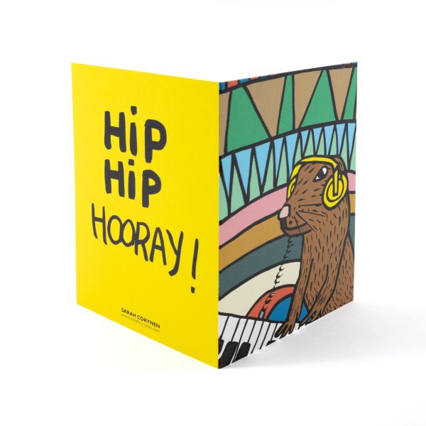 Hip hip hooray - wenskaart - Afbeelding 2