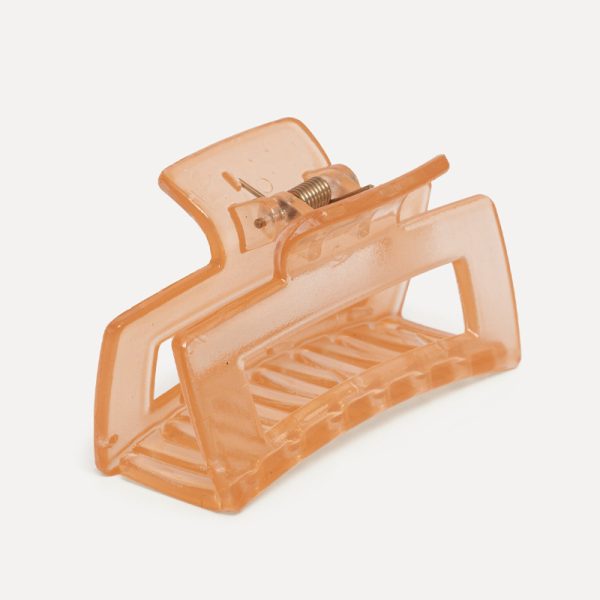 Hair clip rectangle – haarspeld – peach