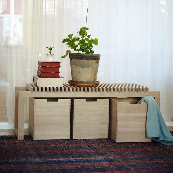 Cutter bench 120 - bank - oak - Afbeelding 3