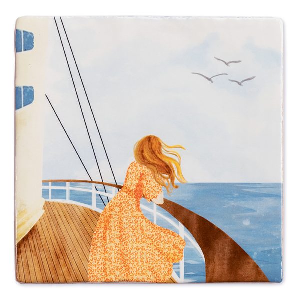 View on the horizon 10x10cm - decoratie - Afbeelding 2