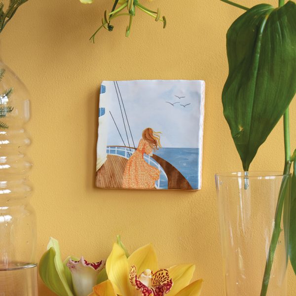 View on the horizon 10x10cm - decoratie