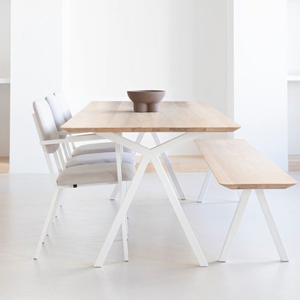 Slim x-type rectangular - tafel - oak - Afbeelding 5