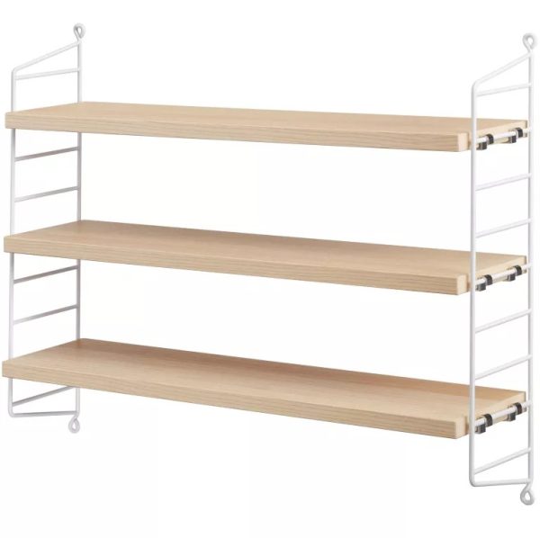 Pocket - wandkast - ash/white