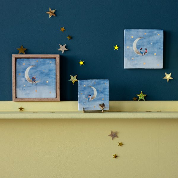 To the moon and back 10x10cm - tegel - Afbeelding 2
