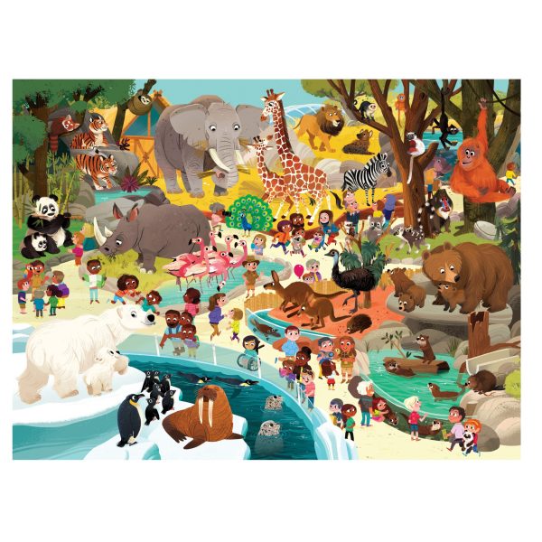 Day at the zoo 72 piece puzzle - puzzel - Afbeelding 2