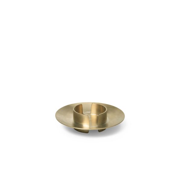 Block candle holder – kaarsenhouder – brass - Afbeelding 2