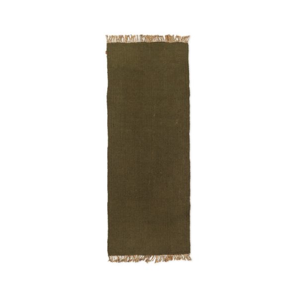 Block runner - vloerkleed - olive/natural - Afbeelding 2