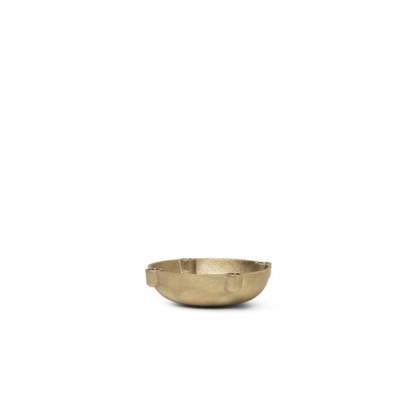 Bowl candle holder small - kandelaar - brass - Afbeelding 2