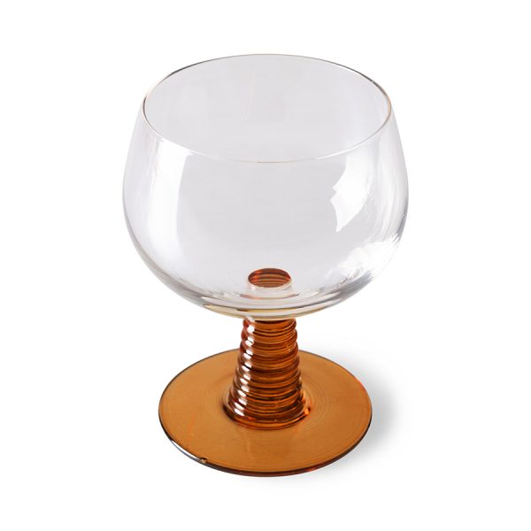 Swirl wine glass low - wijnglas - ochre - Afbeelding 2