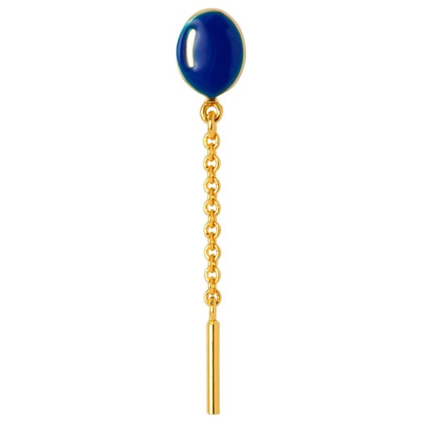 Balloon – oorbel – dazzling blue - Afbeelding 3