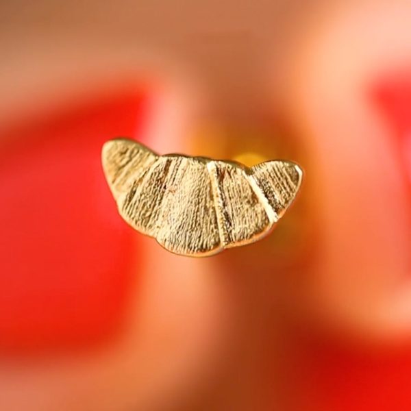 Croissant - oorbel - gold - Afbeelding 3