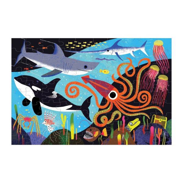 Ocean predators 100 piece glow in the dark puzzle - puzzel - Afbeelding 2