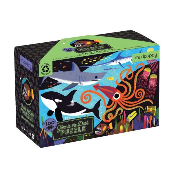 Ocean predators 100 piece glow in the dark puzzle - puzzel