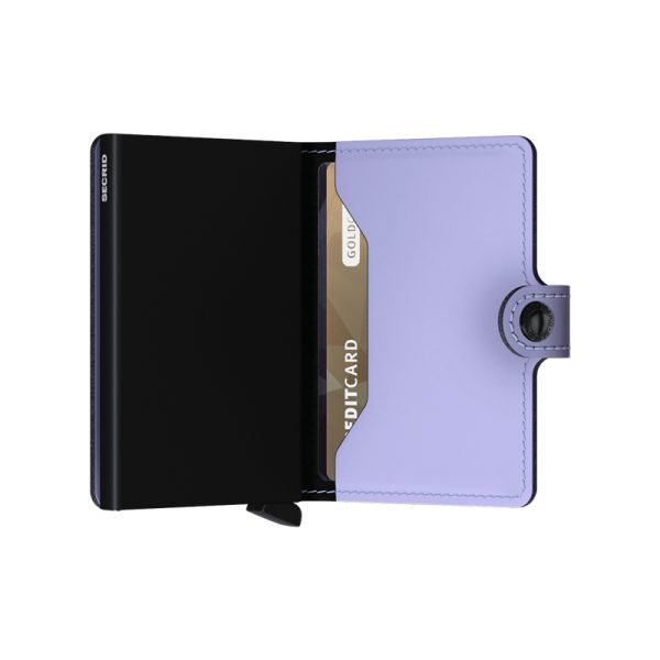 Miniwallet - portefeuille - matte lilac/black - Afbeelding 3