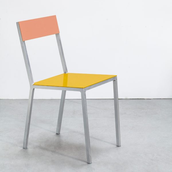 Alu chair by muller van severen - stoel - yellow/pink