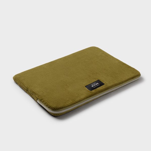 Olive laptop sleeve 13" & 14" - laptophoes - Afbeelding 3