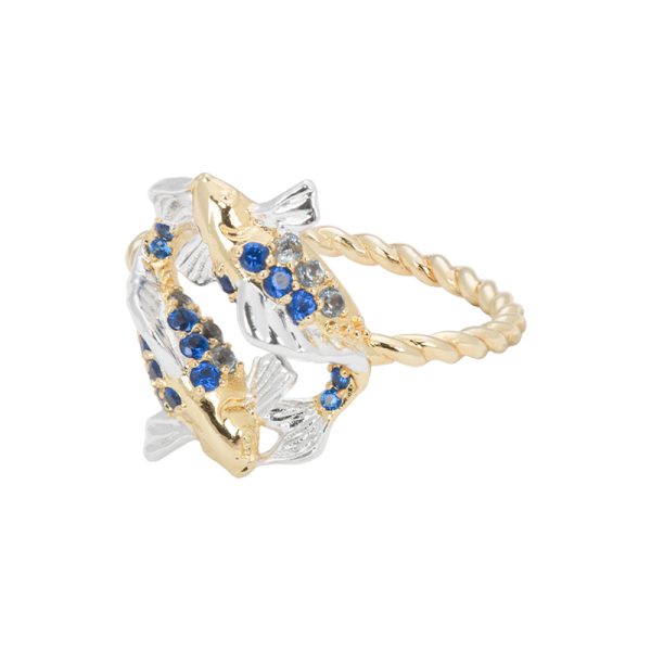Dreamy dive ring 17 - ring - goldplated - Afbeelding 2