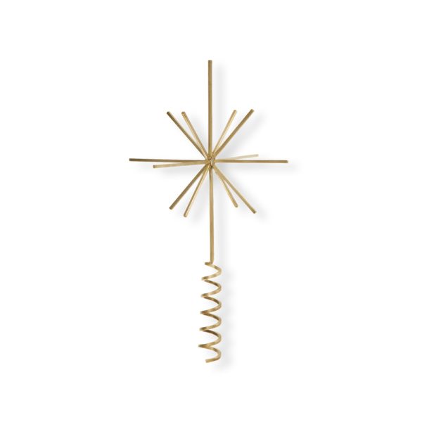 Christmas tree top star - kerstdecoratie - brass - Afbeelding 3