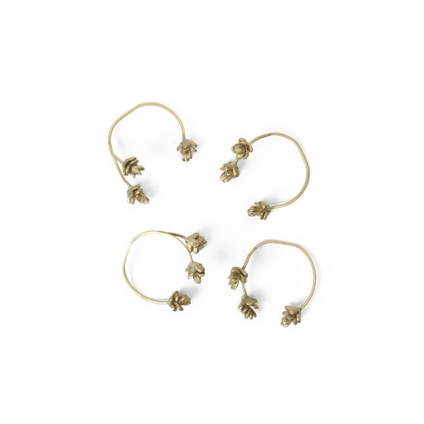 Forest napkin rings - servetring - brass - Afbeelding 2
