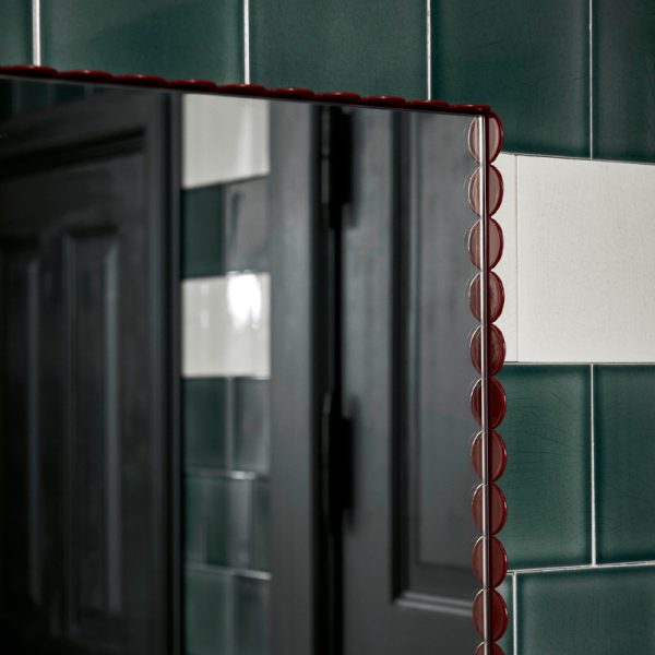 Arcs mirror rectangle l – spiegel – burgundy - Afbeelding 2