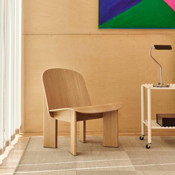 Chisel lounge chair - loungestoel - oak