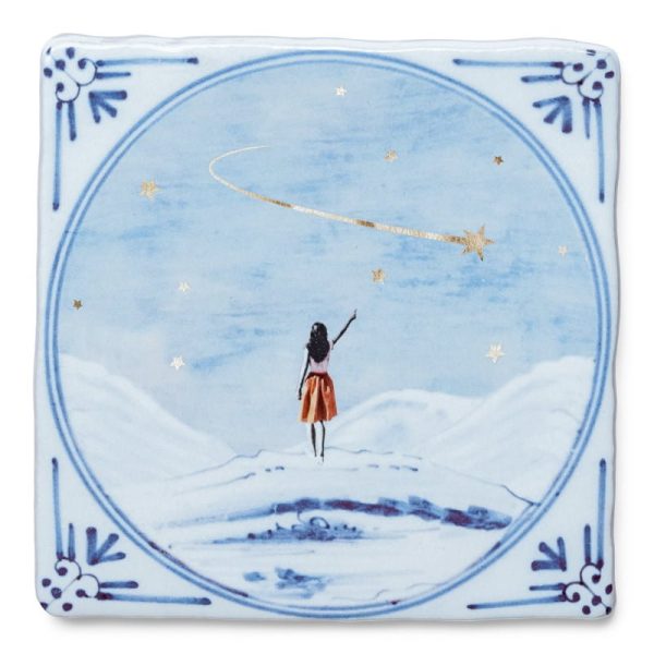 May wishes come true gold 10x10cm - tegel - Afbeelding 4
