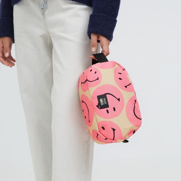 Smiley pink toiletry bag - toilettas