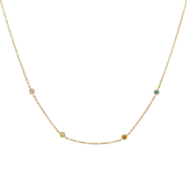 Confetti necklace - ketting - goldplated - Afbeelding 2