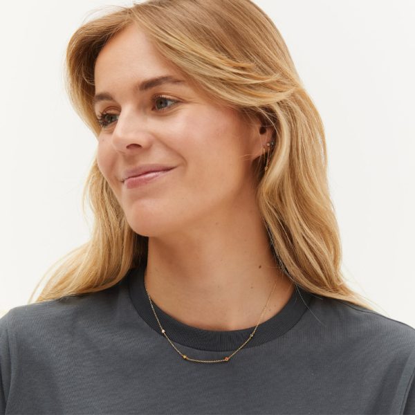 Confetti necklace - ketting - goldplated