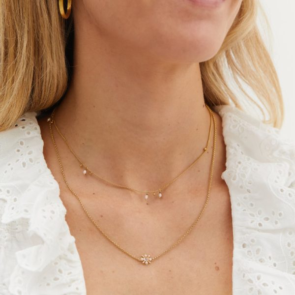 Cosmic dust necklace - ketting - goldplated