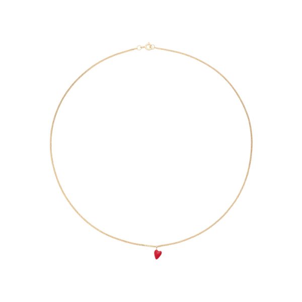 Heart beat necklace - ketting - goldplated - Afbeelding 2